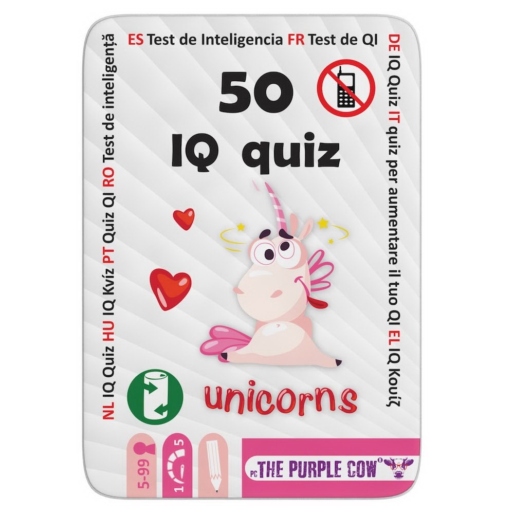 50 de teste de inteligenta cu unicorni CW0311 32.773109