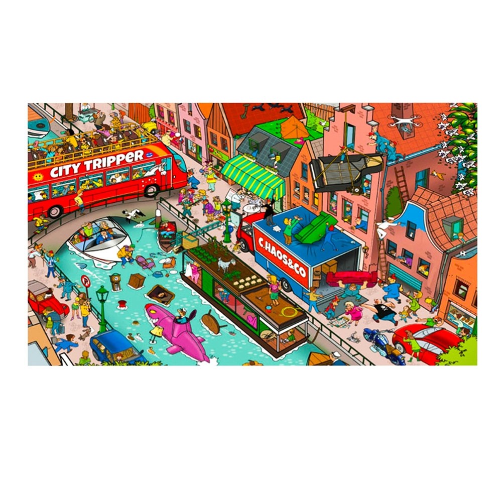 Puzzle Cauta si Gaseste - Mare haos in oras, 1000 piese GLT9245 41.176471