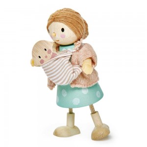 Figurine din lemn - D-na Goodwood cu bebelus TL8144 66.386555