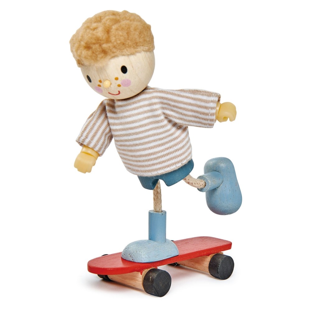Figurine din lemn - Edward si skateboard-ul TL8145 66.386555