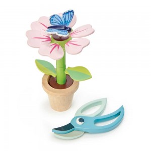 Floare in ghiveci, din lemn, 15 piese TL8358 96.638655