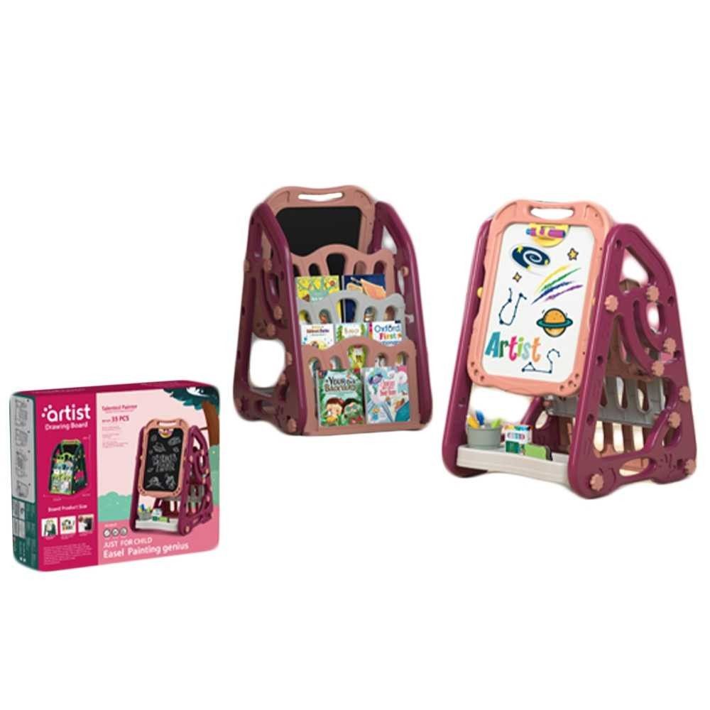 Tablita plastic pentru scris/desen cu suport carti, fete, 39.5x43.5x72 cm 050-27 232.773109