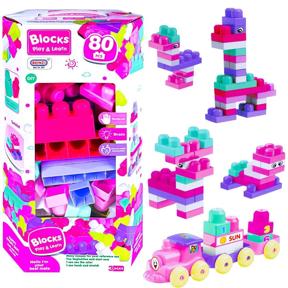 Cuburi constructii JUMBO, 80 piese/cutie 6668-8 66.386555