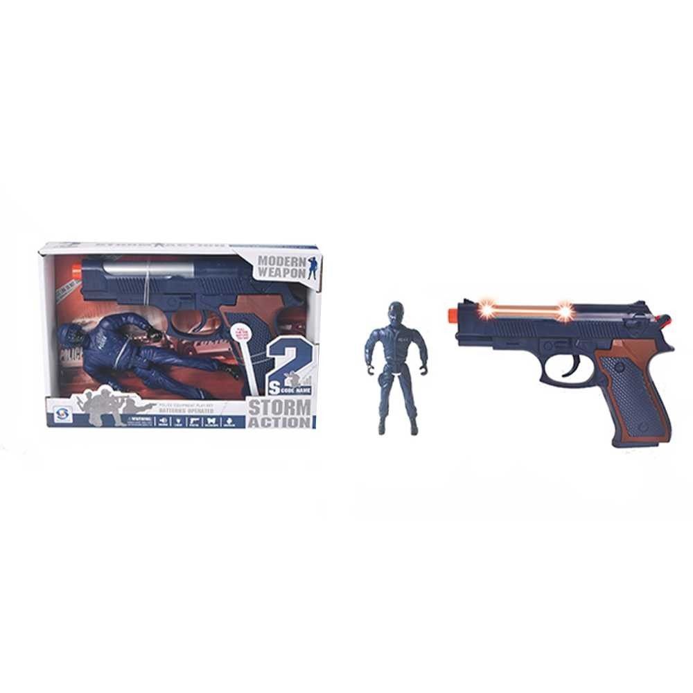 Pistol politist + figurina HSY-105 29.411765