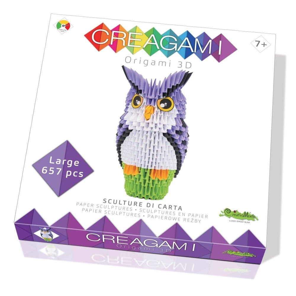 Origami 3D Creagami - Bufnita, 657 piese CREA7321 79.831933