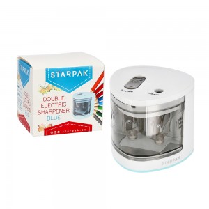 Ascutitoare electrica, dubla, alba - STARPAK 470856 35.294118
