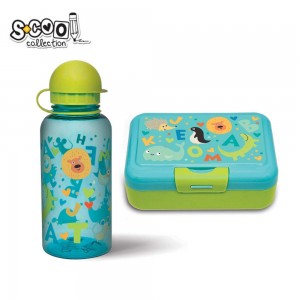 Set: sticla apa + cutie sandwich, Letters - S-COOL SC1592 37.815126