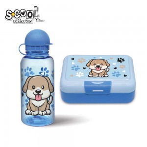 Set: sticla apa + cutie sandwich, Dog - S-COOL SC1596 37.815126