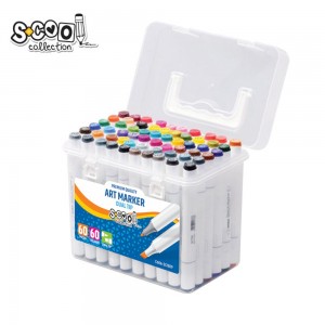 Markere cu 2 capete, 6mm-3mm, 60 cul/set - S-COOL SC1509 159.663866