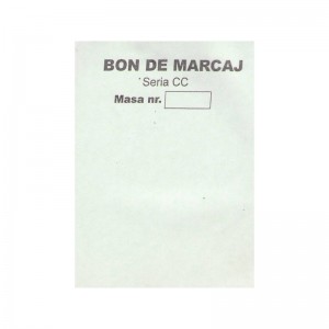 Bon de marcaj A7 autocopiativ, 2 exemplare, 100 file
