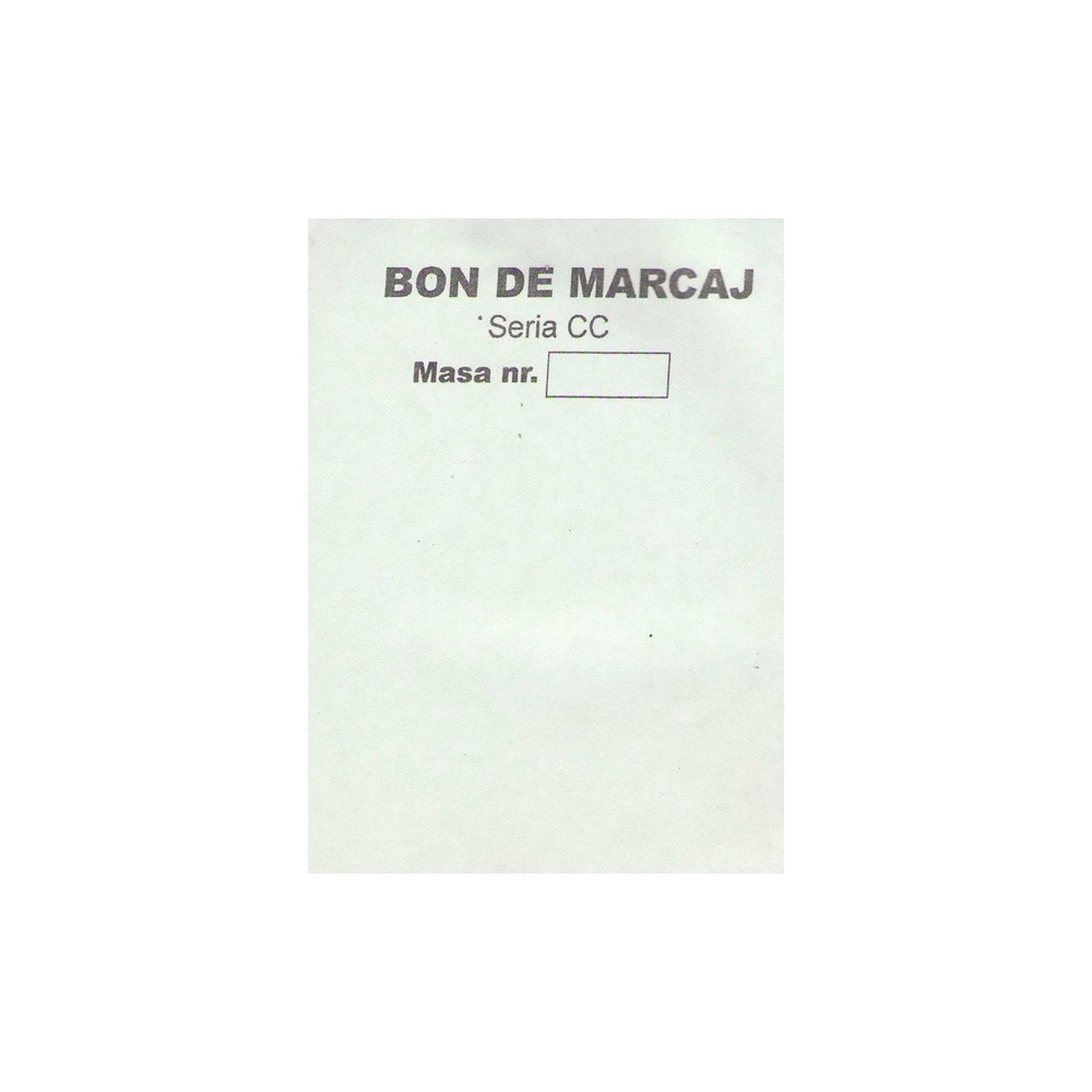 Bon de marcaj A7 autocopiativ, 2 exemplare, 100 file