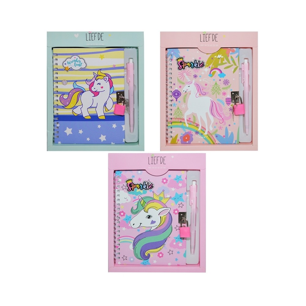 Jurnal cu lacat si pix, Unicorn