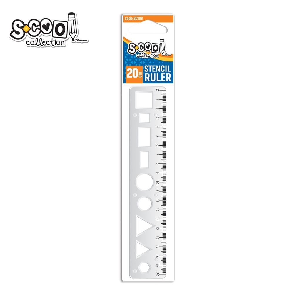 Liniar cu sabloane geometrice, 20 cm - S-COOL