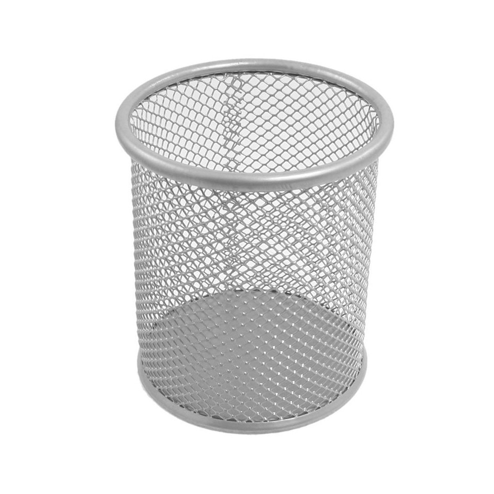 Suport birou MESH, rotund, argintiu - OFFISHOP