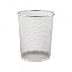 Cos hartii MESH, 22x26,5x28cm, argintiu - OFFISHOP